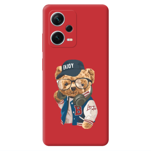 Xiaomi Poco X5 Enjoy Red Colored Silicone TPU Θήκη