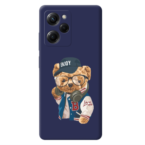 Xiaomi Poco X5 Pro Enjoy Dark blue Colored Silicone TPU Θήκη