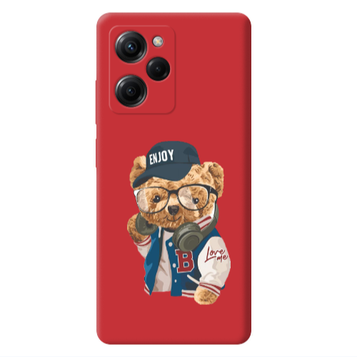Xiaomi Poco X5 Pro Enjoy Red Colored Silicone TPU Θήκη