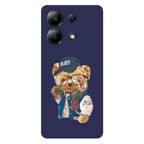 Xiaomi Redmi Note 13 4G Enjoy Dark blue Colored Silicone TPU Θήκη