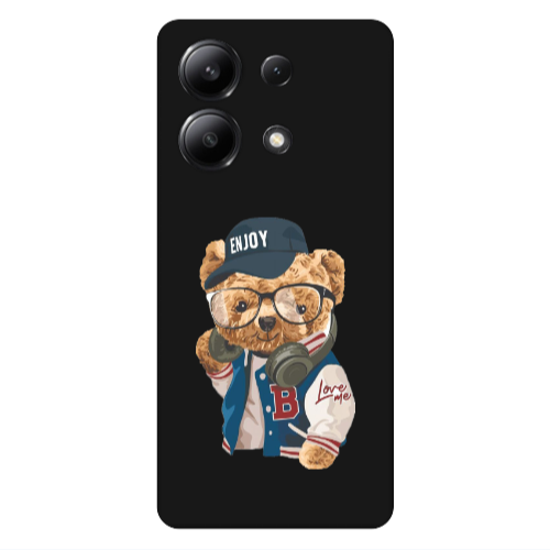 Xiaomi Redmi Note 13 4G Enjoy Black Colored Silicone TPU Θήκη
