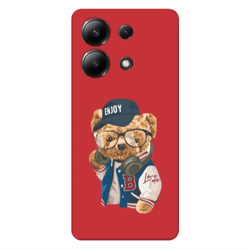 Xiaomi Redmi Note 13 4G Enjoy Red Colored Silicone TPU Θήκη