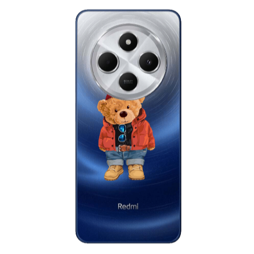 Xiaomi Redmi 14c Bear in a hat Transparent Silicone TPU Θήκη