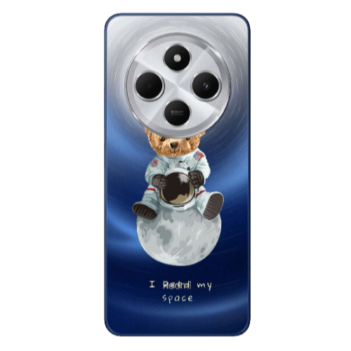 Xiaomi Redmi 14c Bear in space Transparent Silicone TPU Θήκη
