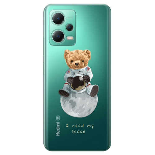 Xiaomi Redmi Note 12 Pro Plus 5G Bear in space Transparent Silicone TPU Θήκη