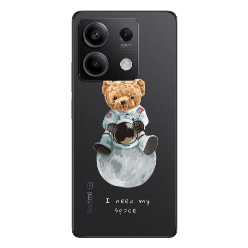 Xiaomi Redmi Note 13 5G Bear in space Transparent Silicone TPU Θήκη