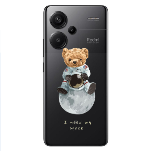 Xiaomi Redmi Note 13 Pro+ 5G  Bear in space Transparent Silicone TPU Θήκη