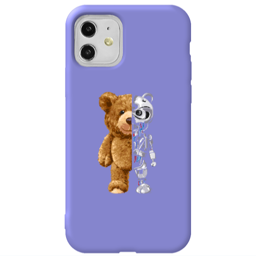 Apple iPhone 11  Glacier Purple Colored Silicone TPU Θήκη