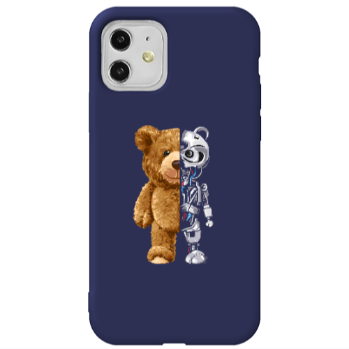 Apple iPhone 11  Glacier Dark blue Colored Silicone TPU Θήκη