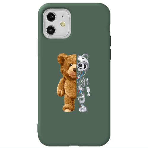 Apple iPhone 11  Glacier Dark Green Colored Silicone TPU Θήκη