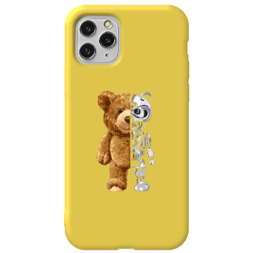 Apple iPhone 11 Pro Glacier Yellow Colored Silicone TPU Θήκη