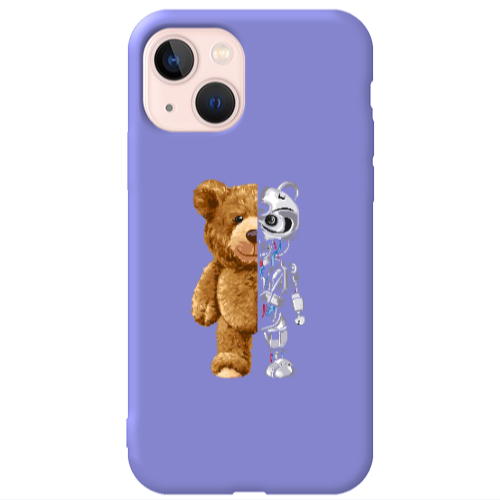 Apple iPhone 13 Glacier Purple Colored Silicone TPU Θήκη