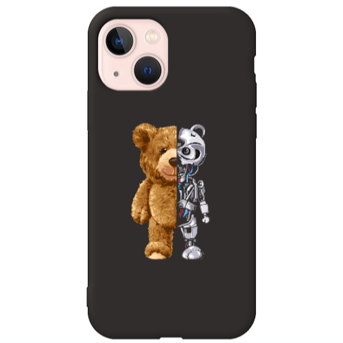 Apple iPhone 13 Glacier Black Colored Silicone TPU Θήκη