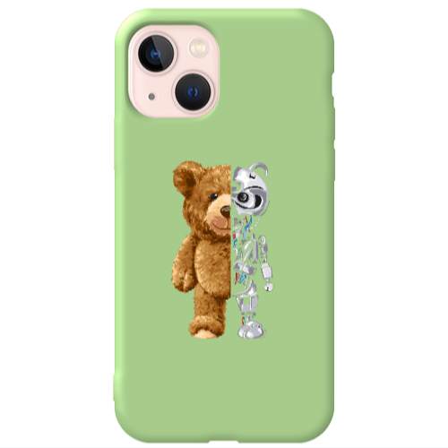 Apple iPhone 13 Glacier Light Green Colored Silicone TPU Θήκη