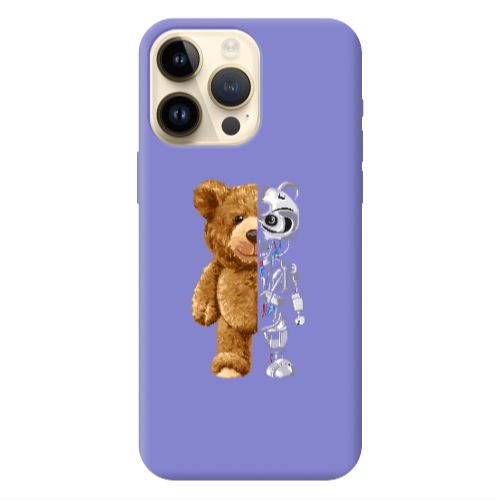 Apple iPhone 13 Pro Max Glacier Purple Colored Silicone TPU Θήκη