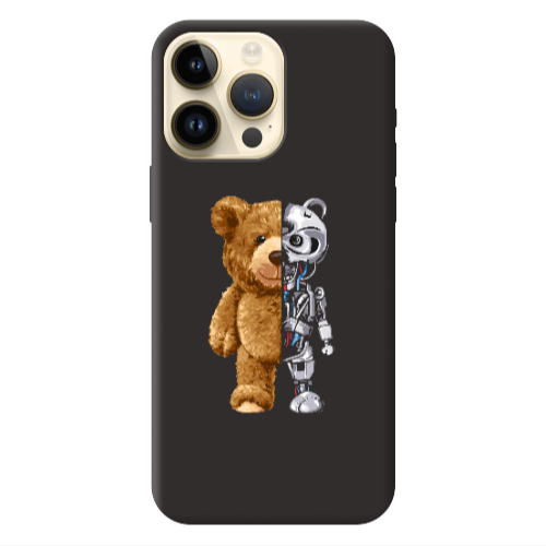 Apple iPhone 13 Pro Max Glacier Black Colored Silicone TPU Θήκη