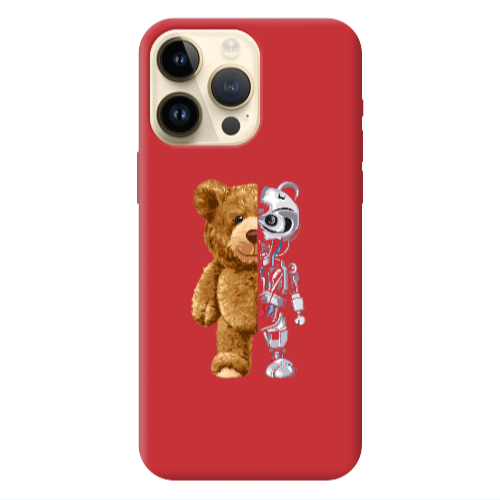 Apple iPhone 13 Pro Max Glacier Red Colored Silicone TPU Θήκη