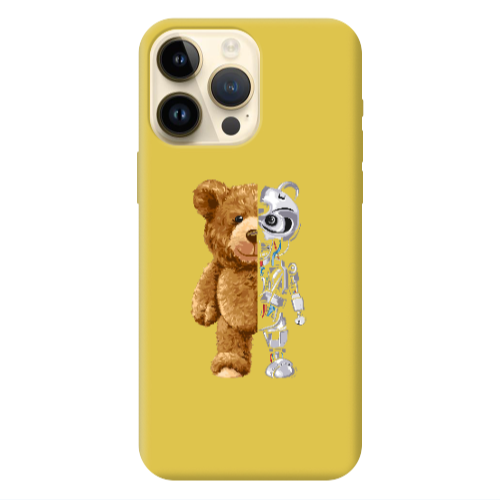 Apple iPhone 13 Pro Max Glacier Yellow Colored Silicone TPU Θήκη