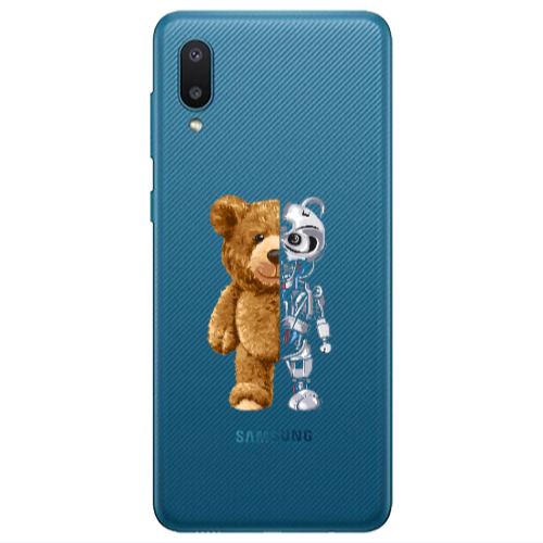 Samsung A02 Glacier Transparent Silicone TPU Θήκη