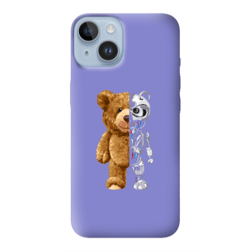 Apple iPhone 14  Glacier Purple Colored Silicone TPU Θήκη