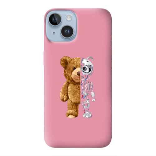Apple iPhone 14  Glacier Pink Colored Silicone TPU Θήκη