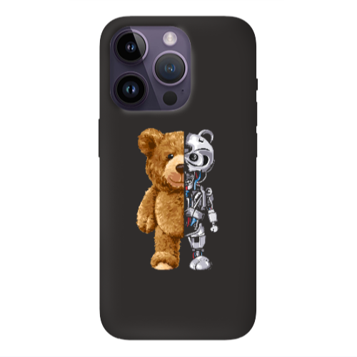 Apple iPhone 14 Pro Max Glacier Black Colored Silicone TPU Θήκη