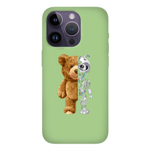 Apple iPhone 14 Pro Max Glacier Light Green Colored Silicone TPU Θήκη