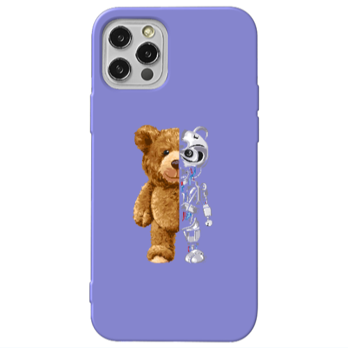 Apple iPhone 13 Pro Glacier Purple Colored Silicone TPU Θήκη