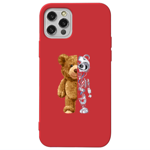Apple iPhone 13 Pro Glacier Red Colored Silicone TPU Θήκη