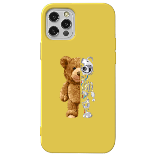 Apple iPhone 13 Pro Glacier Yellow Colored Silicone TPU Θήκη