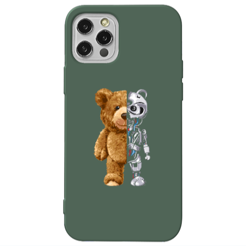 Apple iPhone 13 Pro Glacier Dark Green Colored Silicone TPU Θήκη