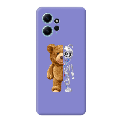 Xiaomi Redmi Note 12 4G Glacier Purple Colored Silicone TPU Θήκη