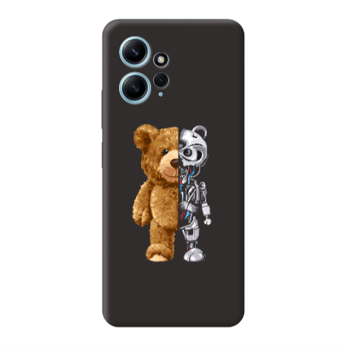 Xiaomi Redmi Note 12 4G Glacier Black Colored Silicone TPU Θήκη