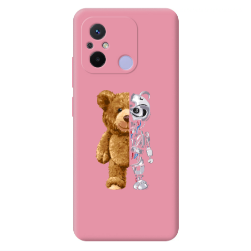 Xiaomi Redmi 12C Glacier Pink Colored Silicone TPU Θήκη