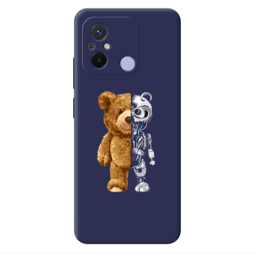 Xiaomi Redmi 12C Glacier Dark blue Colored Silicone TPU Θήκη