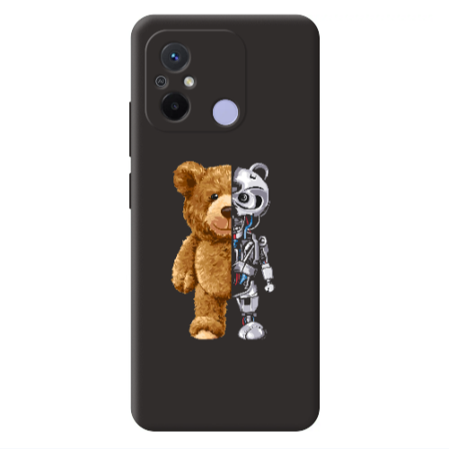 Xiaomi Redmi 12C Glacier Black Colored Silicone TPU Θήκη
