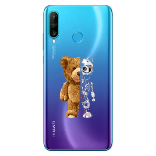 Huawei P30 Lite Glacier Transparent Silicone TPU Θήκη