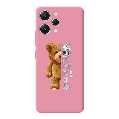 Xiaomi Redmi 12 Glacier Pink Colored Silicone TPU Θήκη