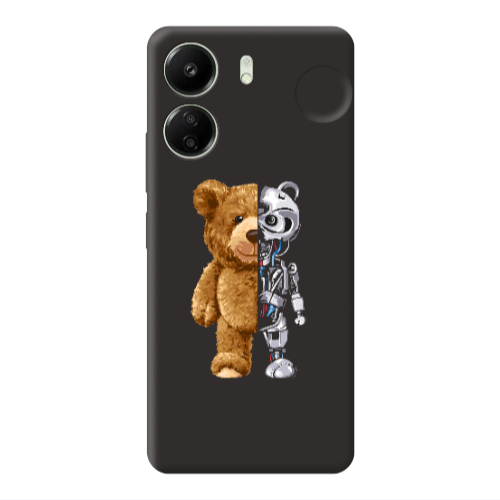 Xiaomi Redmi 13C Glacier Black Colored Silicone TPU Θήκη