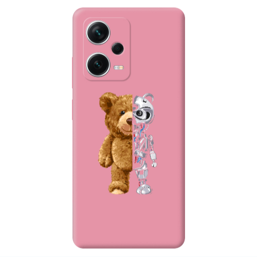 Xiaomi Poco X5 Glacier Pink Colored Silicone TPU Θήκη