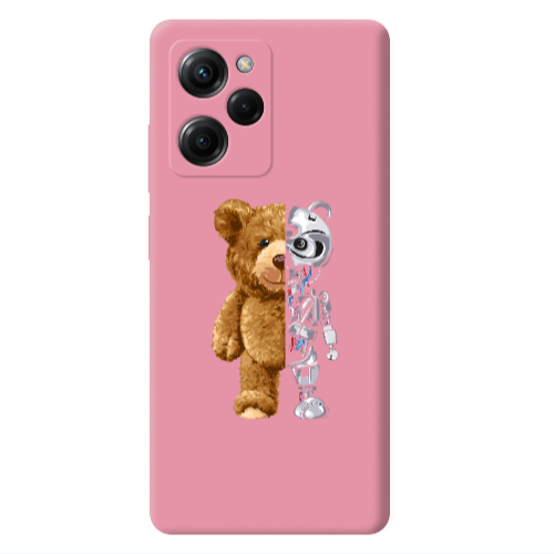 Xiaomi Poco X5 Pro Glacier Pink Colored Silicone TPU Θήκη