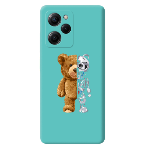 Xiaomi Poco X5 Pro Glacier Turquoise Colored Silicone TPU Θήκη