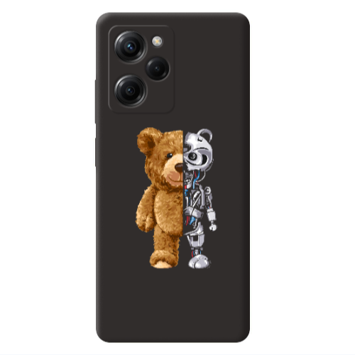Xiaomi Poco X5 Pro Glacier Black Colored Silicone TPU Θήκη
