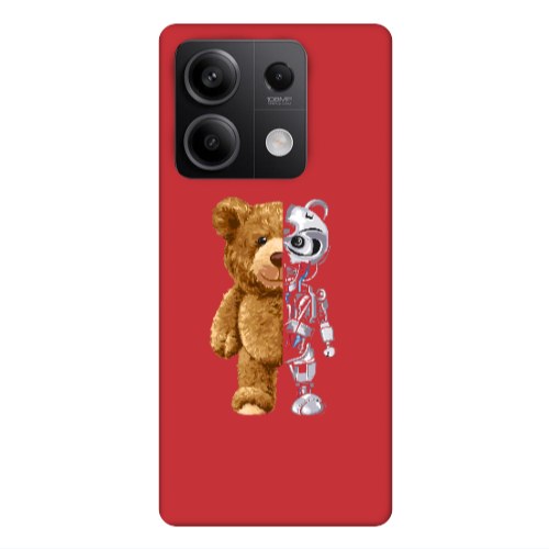 Xiaomi Redmi Note 13Pro 5G Glacier Red Colored Silicone TPU Θήκη