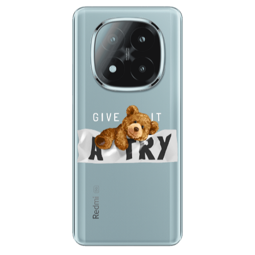 Xiaomi Redmi Note 14 Pro + 5g Give me Transparent Silicone TPU Θήκη