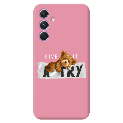 Samsung A56 Give me Pink Colored Silicone TPU Θήκη
