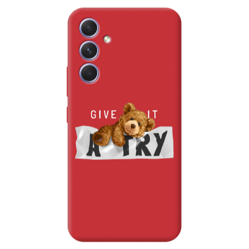 Samsung A56 Give me Red Colored Silicone TPU Θήκη