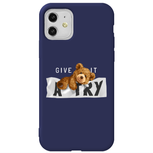 Apple iPhone 11  Give me Dark blue Colored Silicone TPU Θήκη