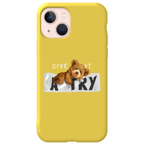 Apple iPhone 13 Give me Yellow Colored Silicone TPU Θήκη