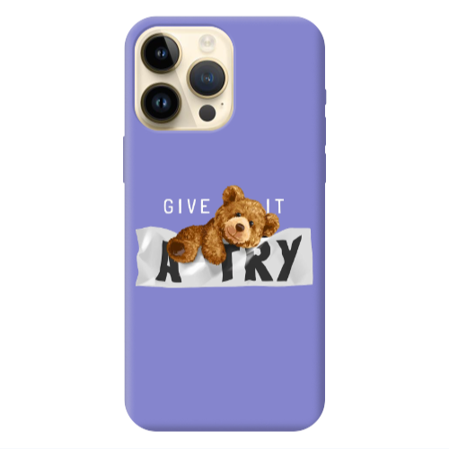 Apple iPhone 13 Pro Max Give me Purple Colored Silicone TPU Θήκη